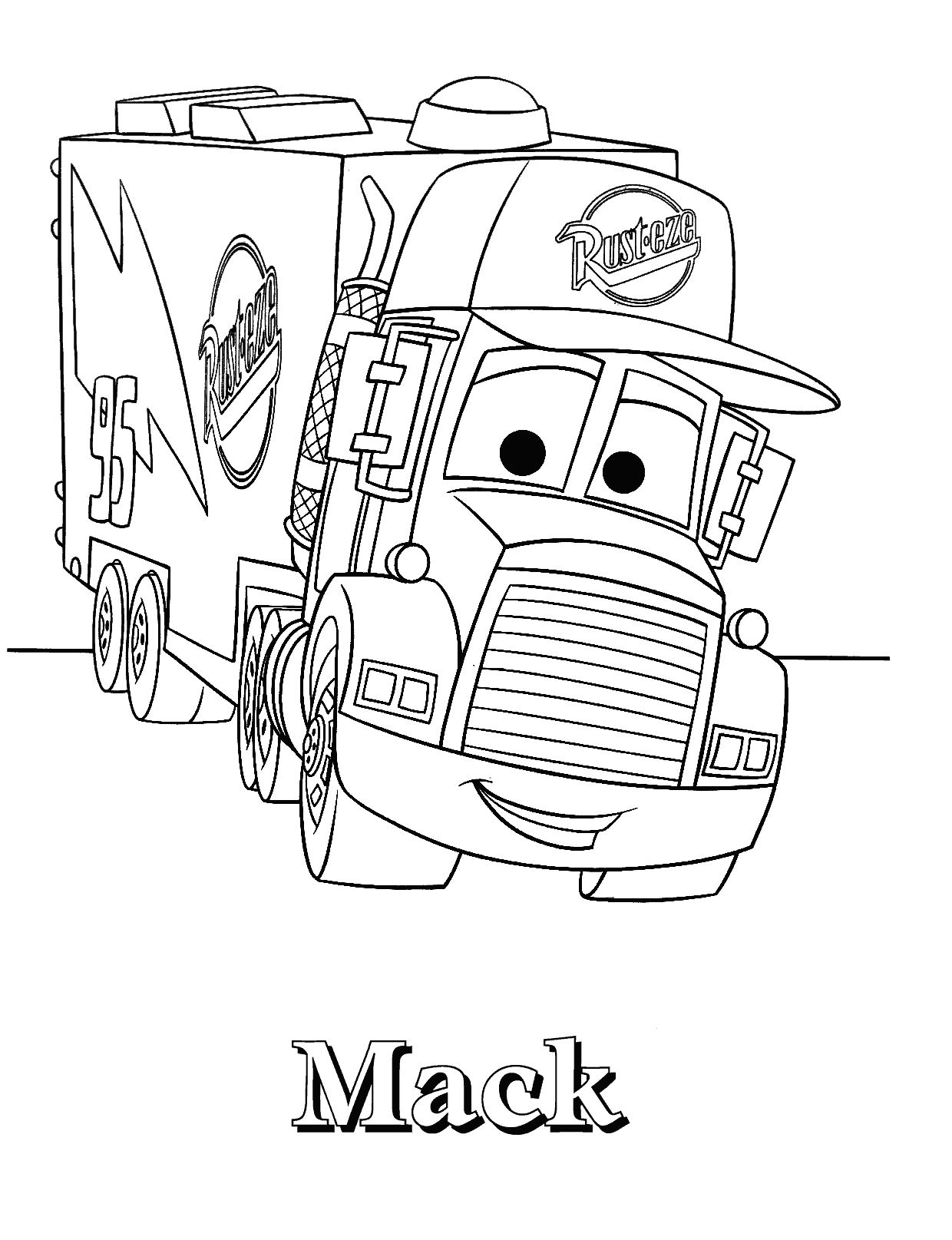 111+ Lightning McQueen Coloring Pages 6