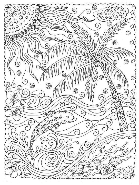 120+ Beach Coloring Pages 101