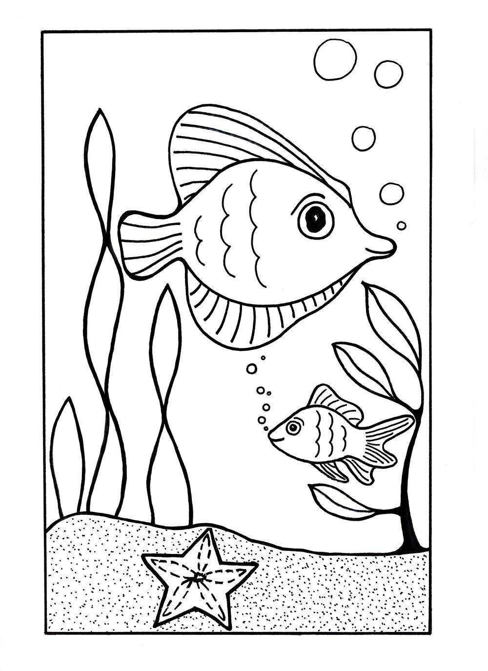 120+ Beach Coloring Pages 107