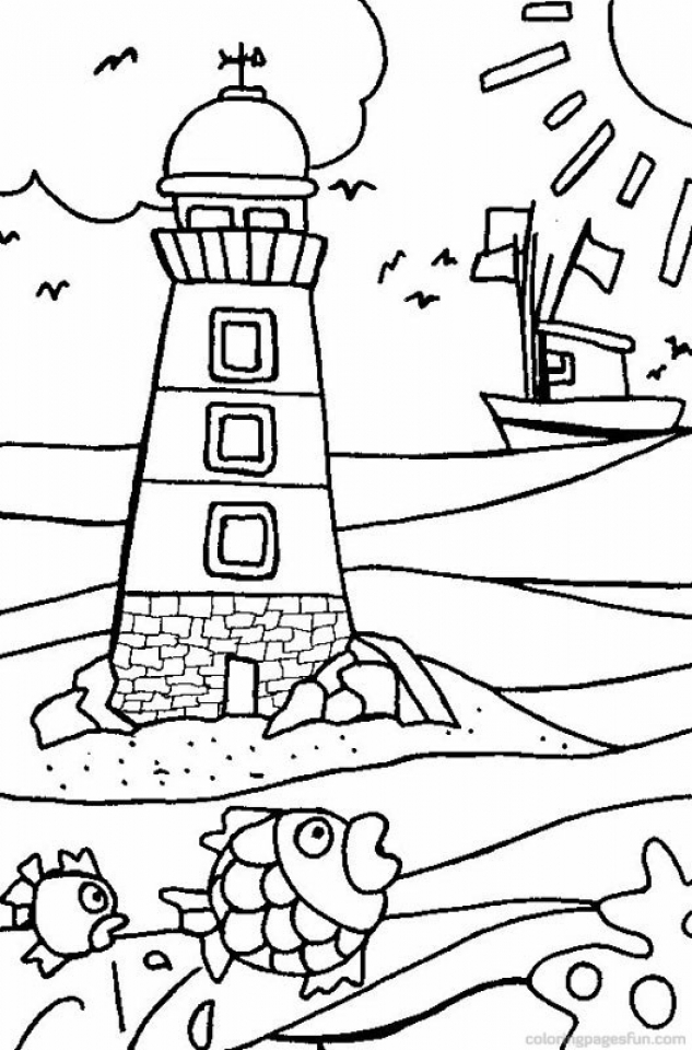 120+ Beach Coloring Pages 111