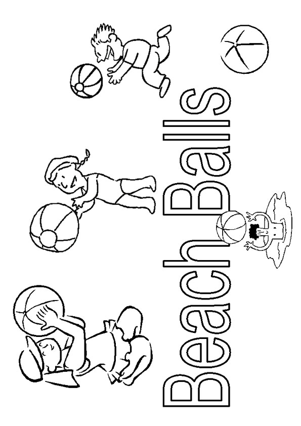 120+ Beach Coloring Pages 20