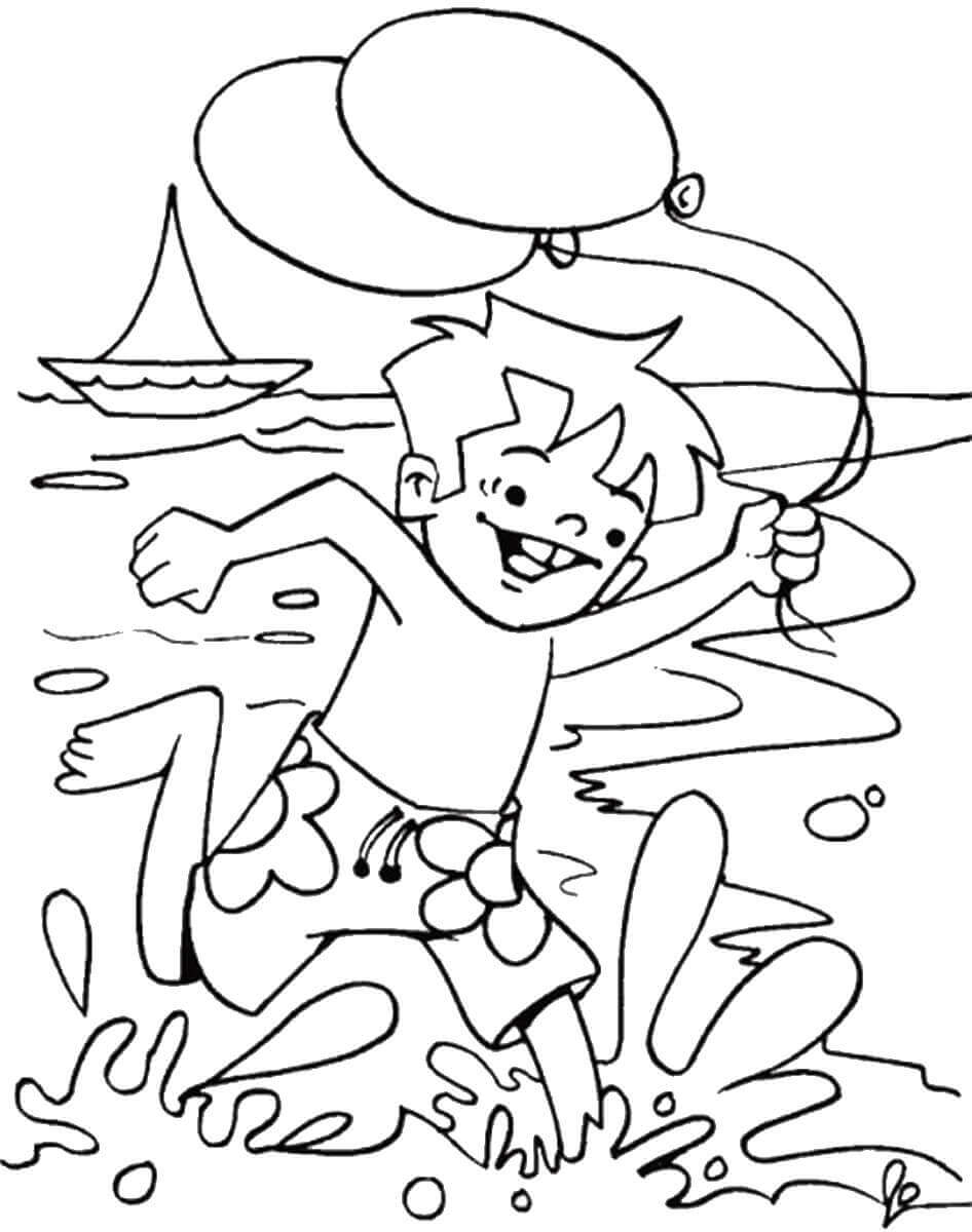 120+ Beach Coloring Pages 58