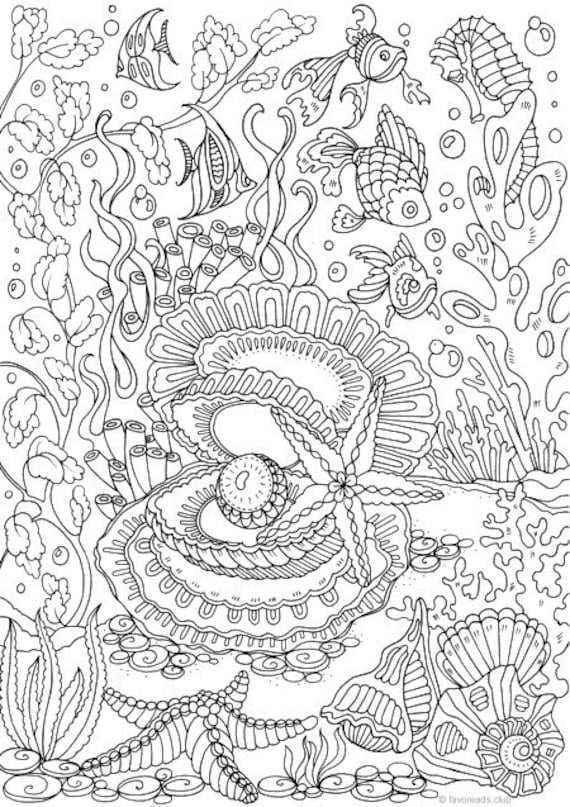 120+ Beach Coloring Pages 71