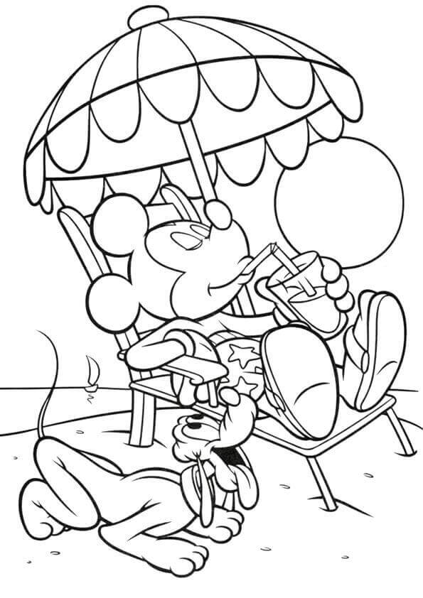 120+ Beach Coloring Pages 72