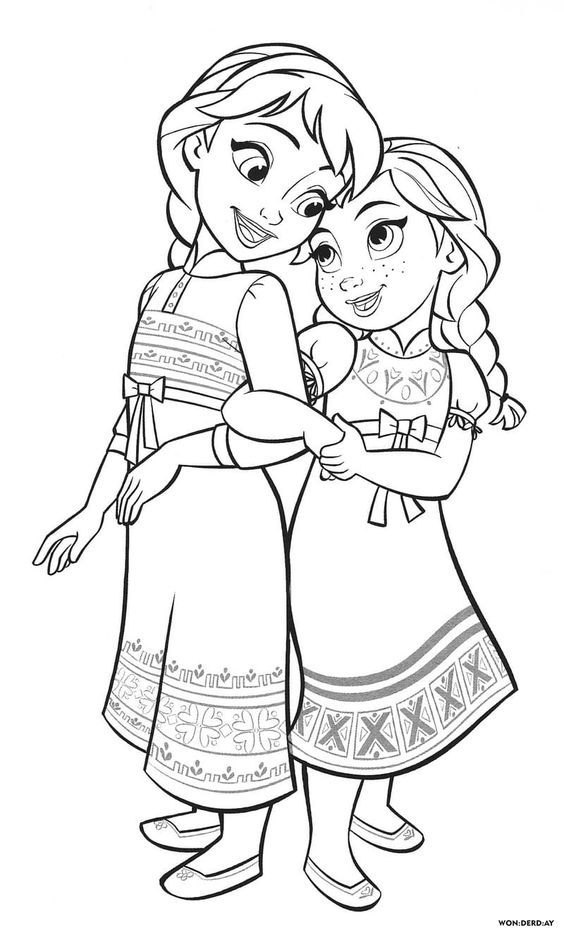 140+ Anna and Elsa Coloring Pages: Frozen Coloring Magic 103