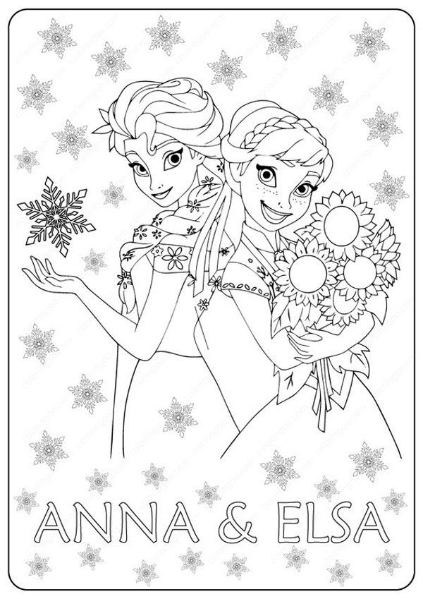 140+ Anna and Elsa Coloring Pages: Frozen Coloring Magic 104