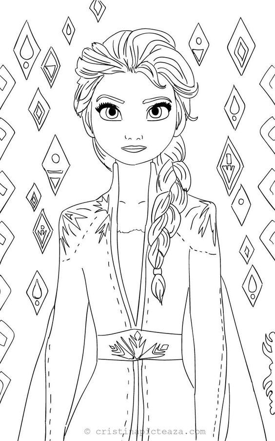 140+ Anna and Elsa Coloring Pages: Frozen Coloring Magic 105