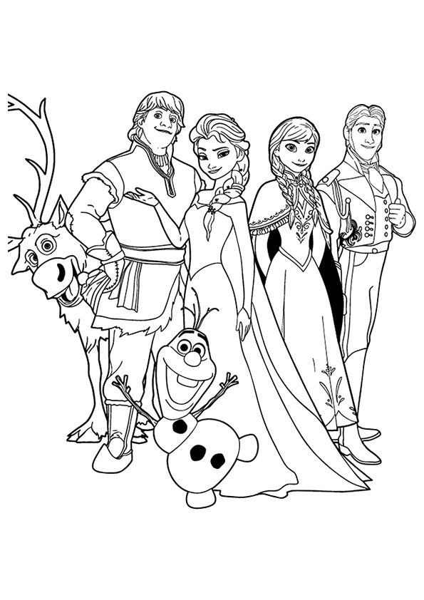 140+ Anna and Elsa Coloring Pages: Frozen Coloring Magic 107