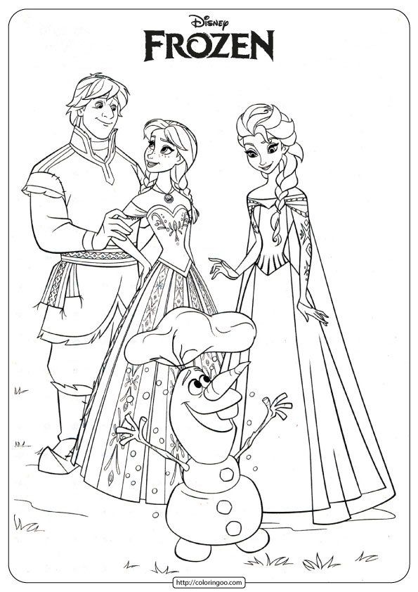 140+ Anna and Elsa Coloring Pages: Frozen Coloring Magic 114