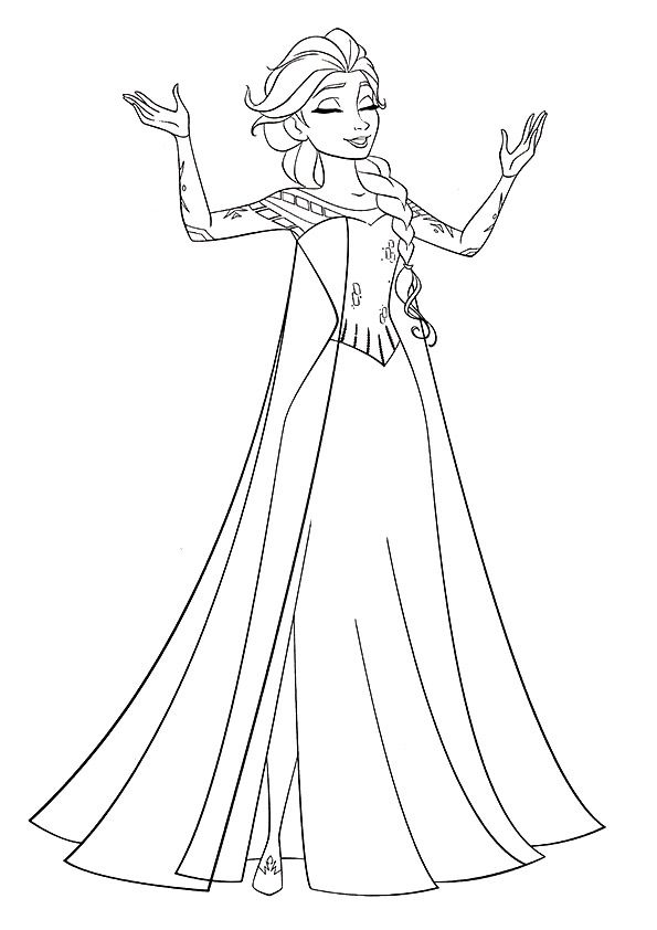 140+ Anna and Elsa Coloring Pages: Frozen Coloring Magic 116