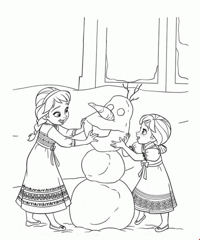 140+ Anna and Elsa Coloring Pages: Frozen Coloring Magic 119