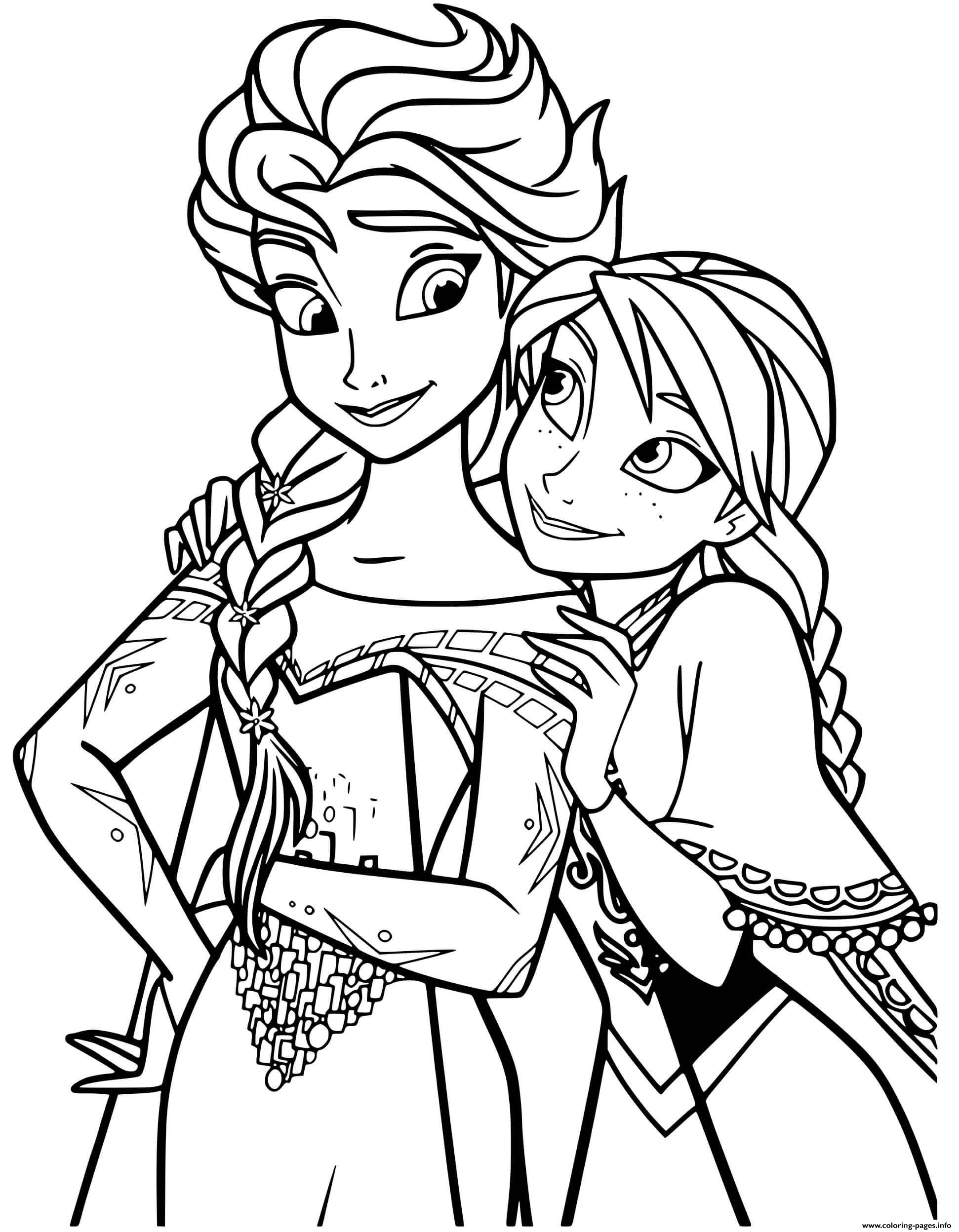 140+ Anna and Elsa Coloring Pages: Frozen Coloring Magic 12