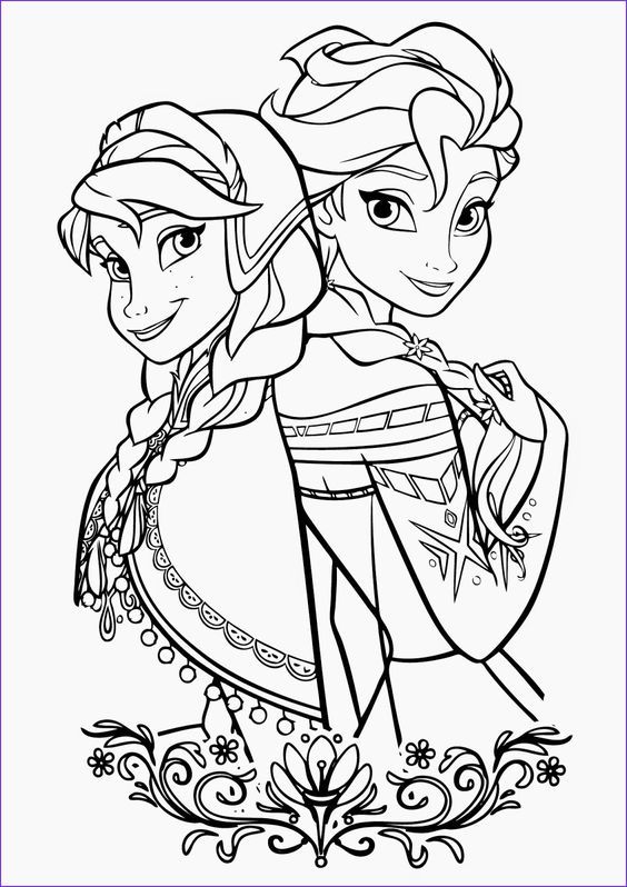 140+ Anna and Elsa Coloring Pages: Frozen Coloring Magic 125