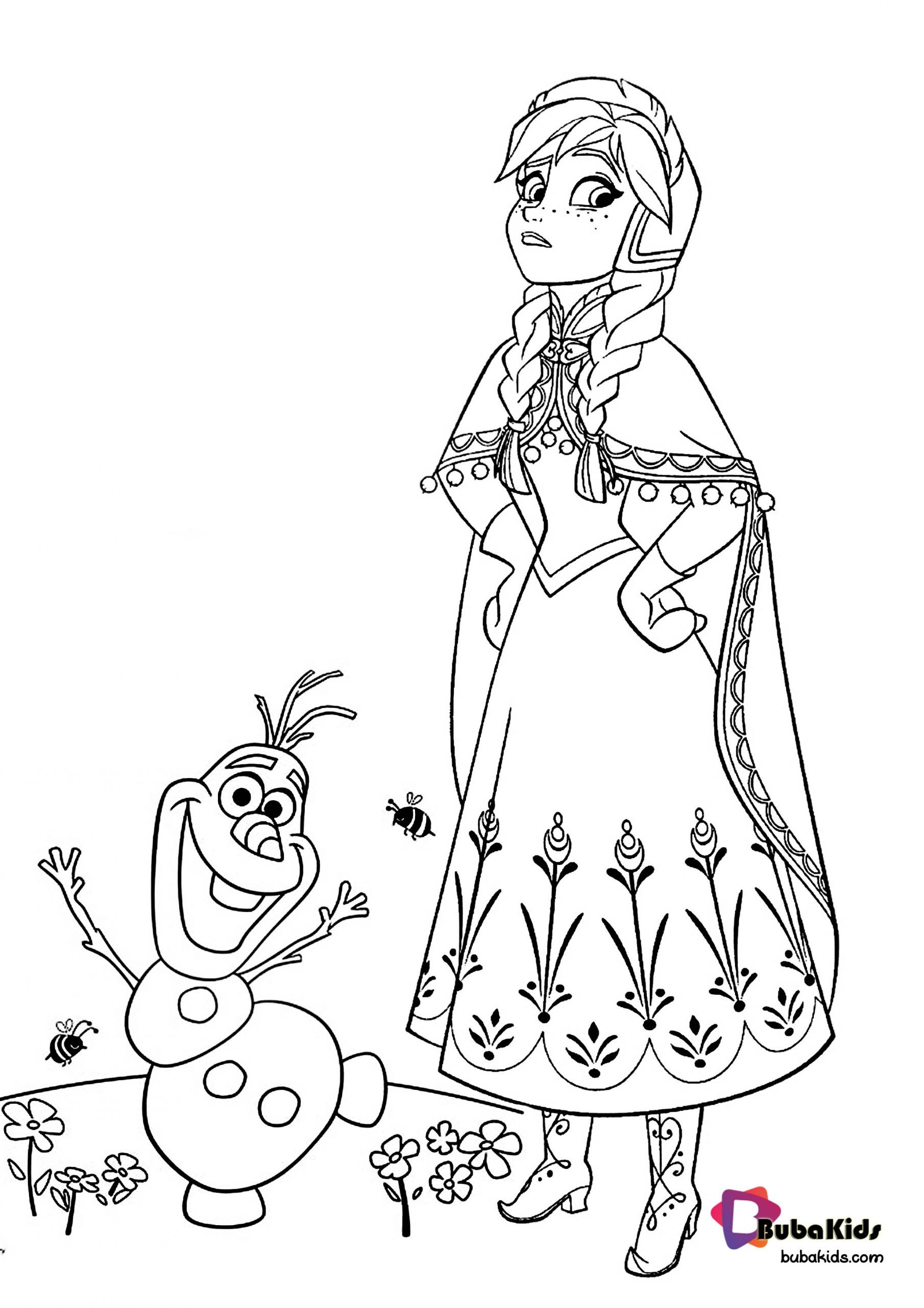 140+ Anna and Elsa Coloring Pages: Frozen Coloring Magic 15