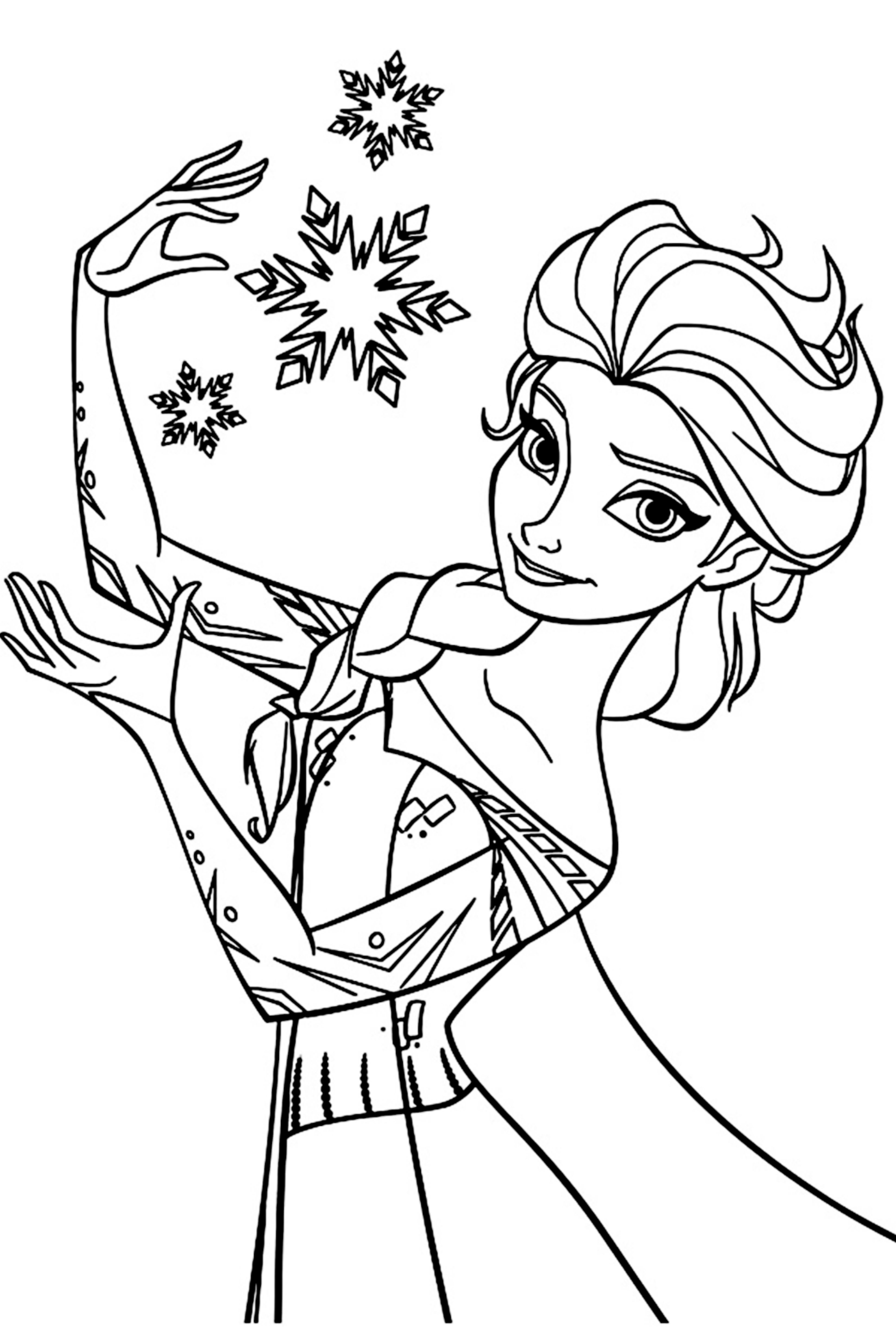 140+ Anna and Elsa Coloring Pages: Frozen Coloring Magic 2