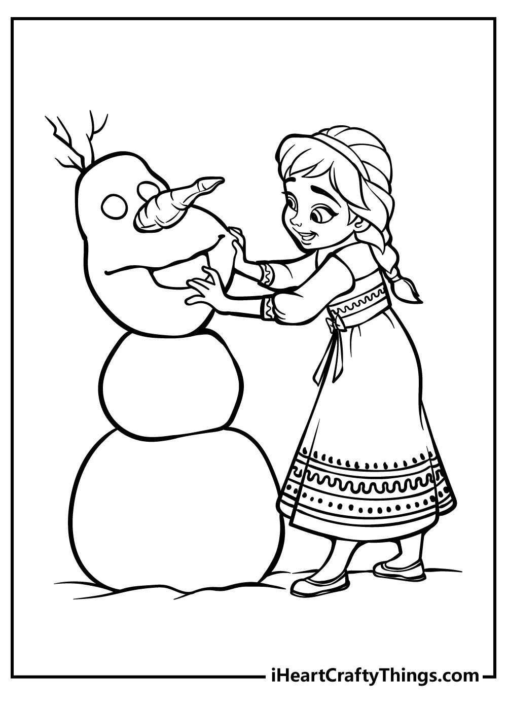 140+ Anna and Elsa Coloring Pages: Frozen Coloring Magic 35