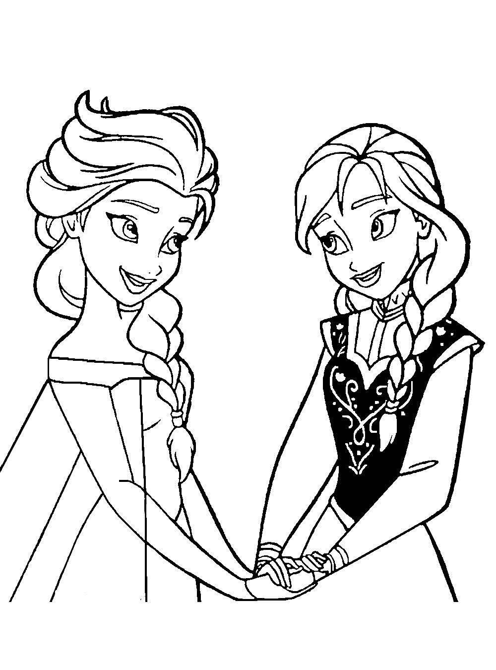 140+ Anna and Elsa Coloring Pages: Frozen Coloring Magic 37