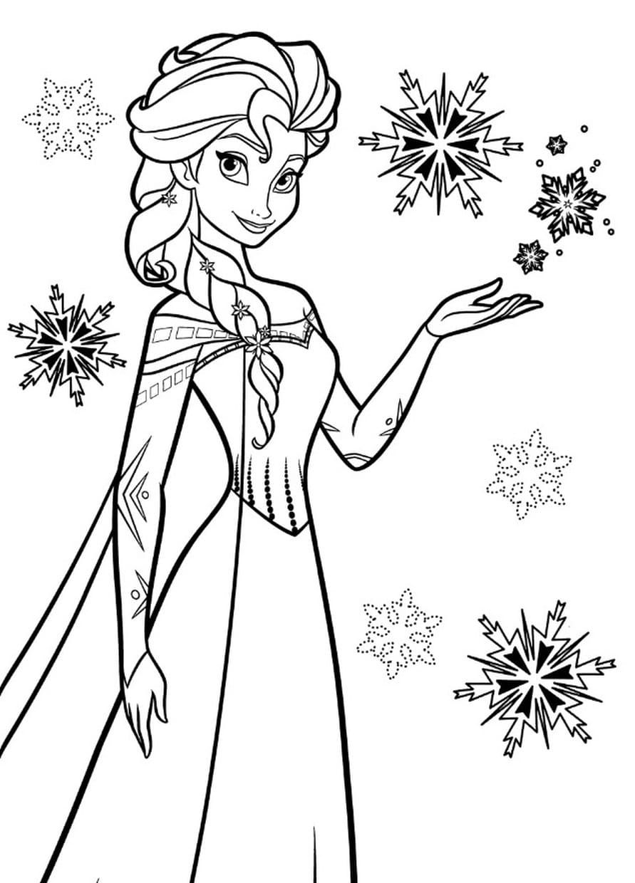 140+ Anna and Elsa Coloring Pages: Frozen Coloring Magic 38