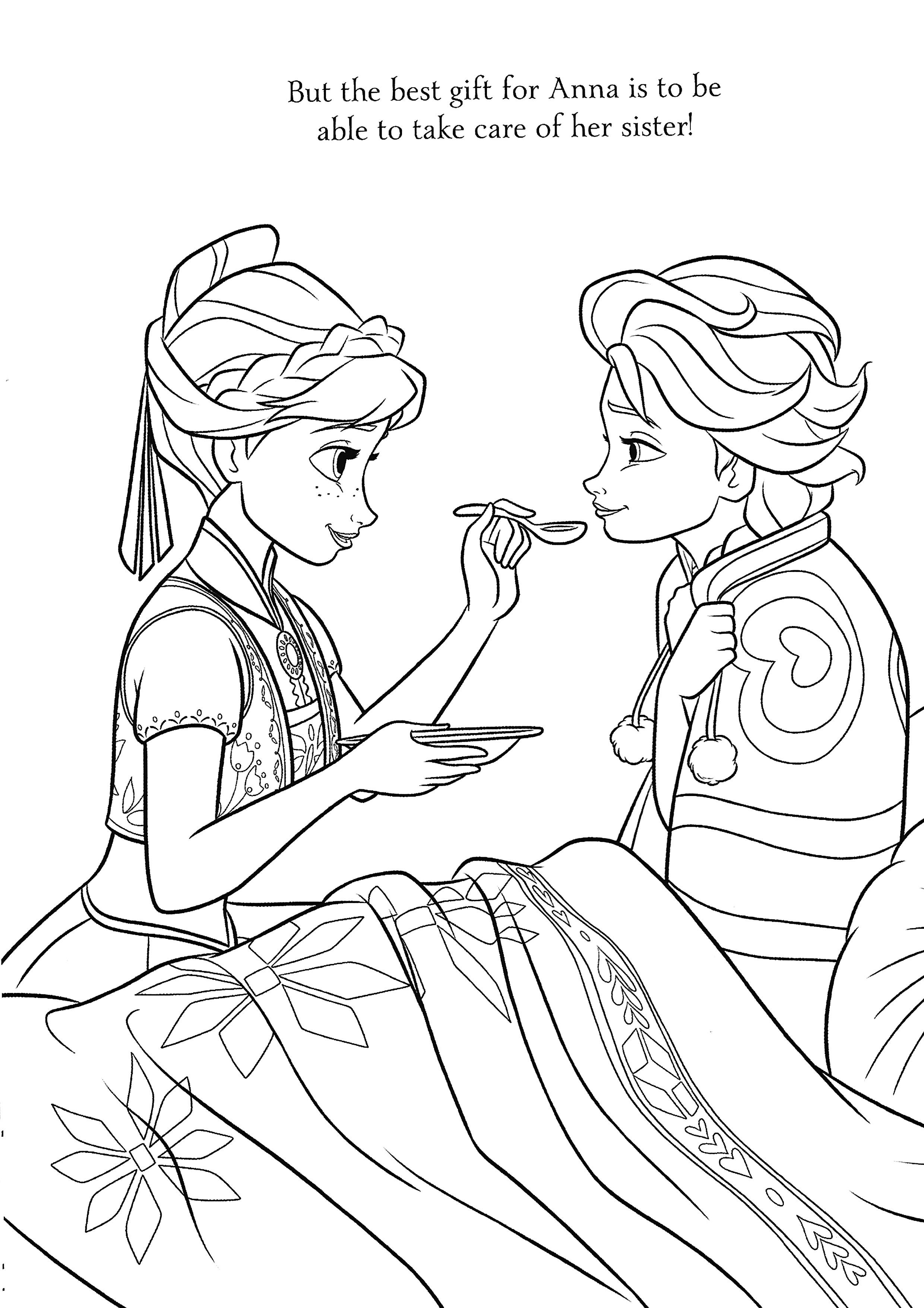 140+ Anna and Elsa Coloring Pages: Frozen Coloring Magic 4