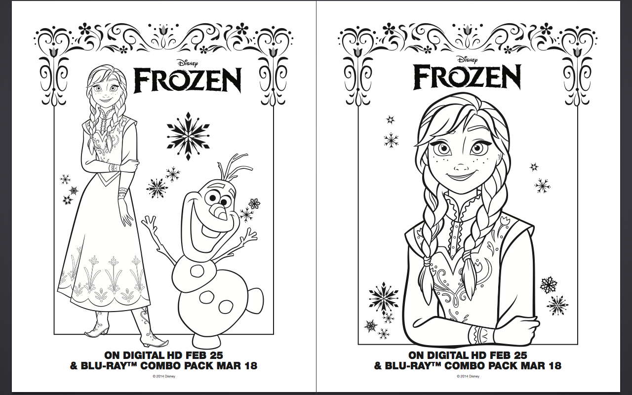 140+ Anna and Elsa Coloring Pages: Frozen Coloring Magic 44