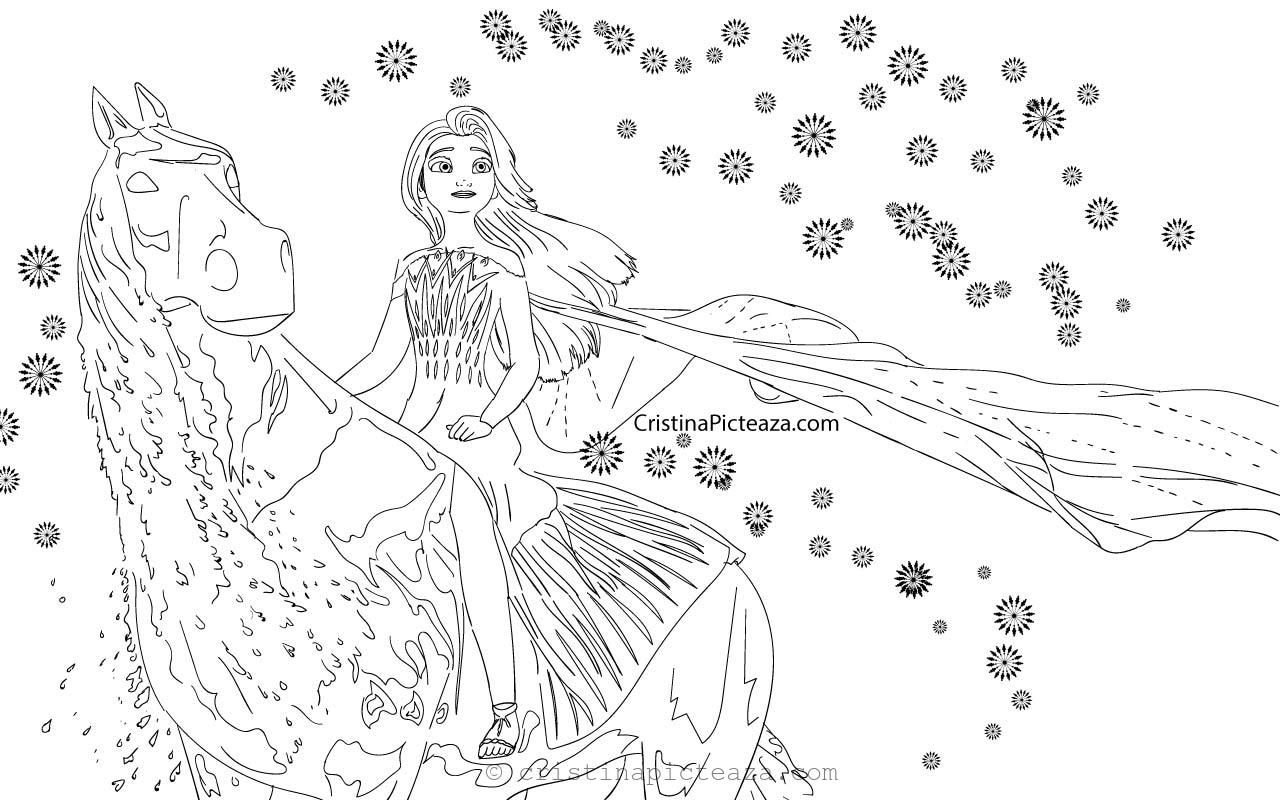 140+ Anna and Elsa Coloring Pages: Frozen Coloring Magic 45