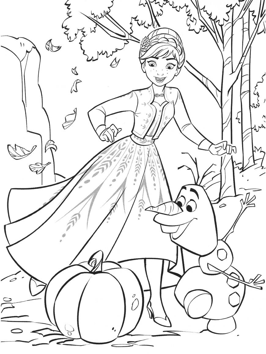 140+ Anna and Elsa Coloring Pages: Frozen Coloring Magic 48