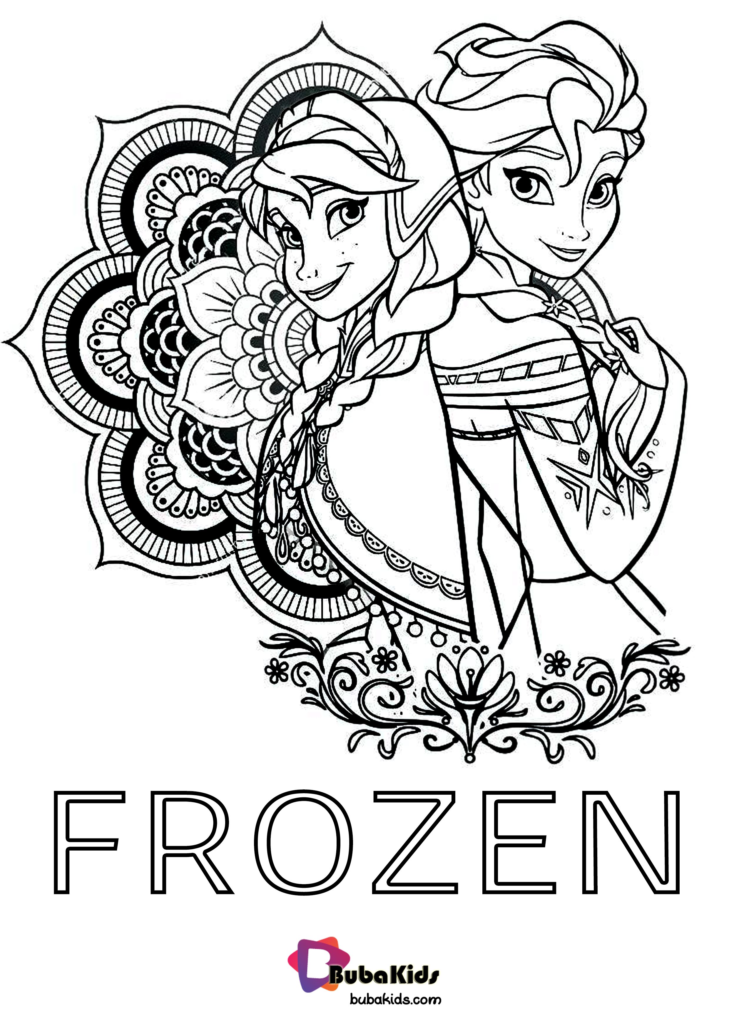 140+ Anna and Elsa Coloring Pages: Frozen Coloring Magic 5