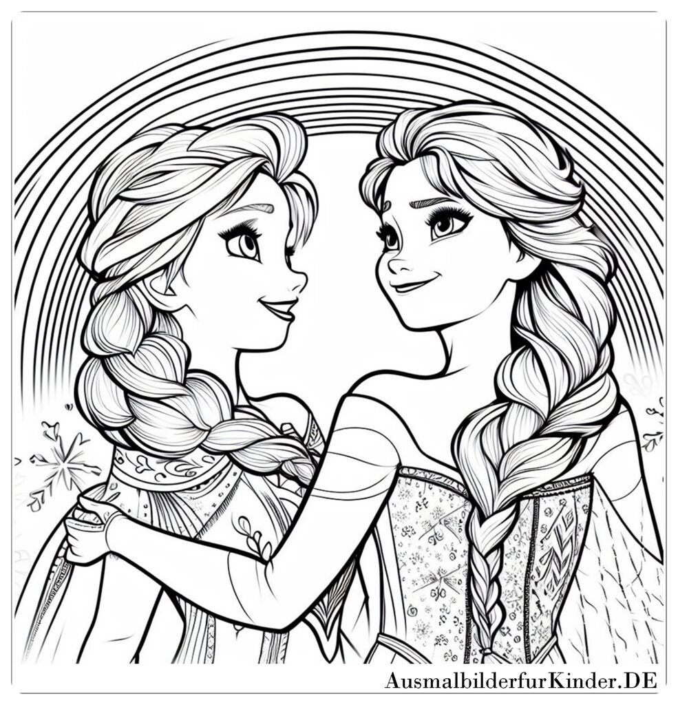 140+ Anna and Elsa Coloring Pages: Frozen Coloring Magic 50