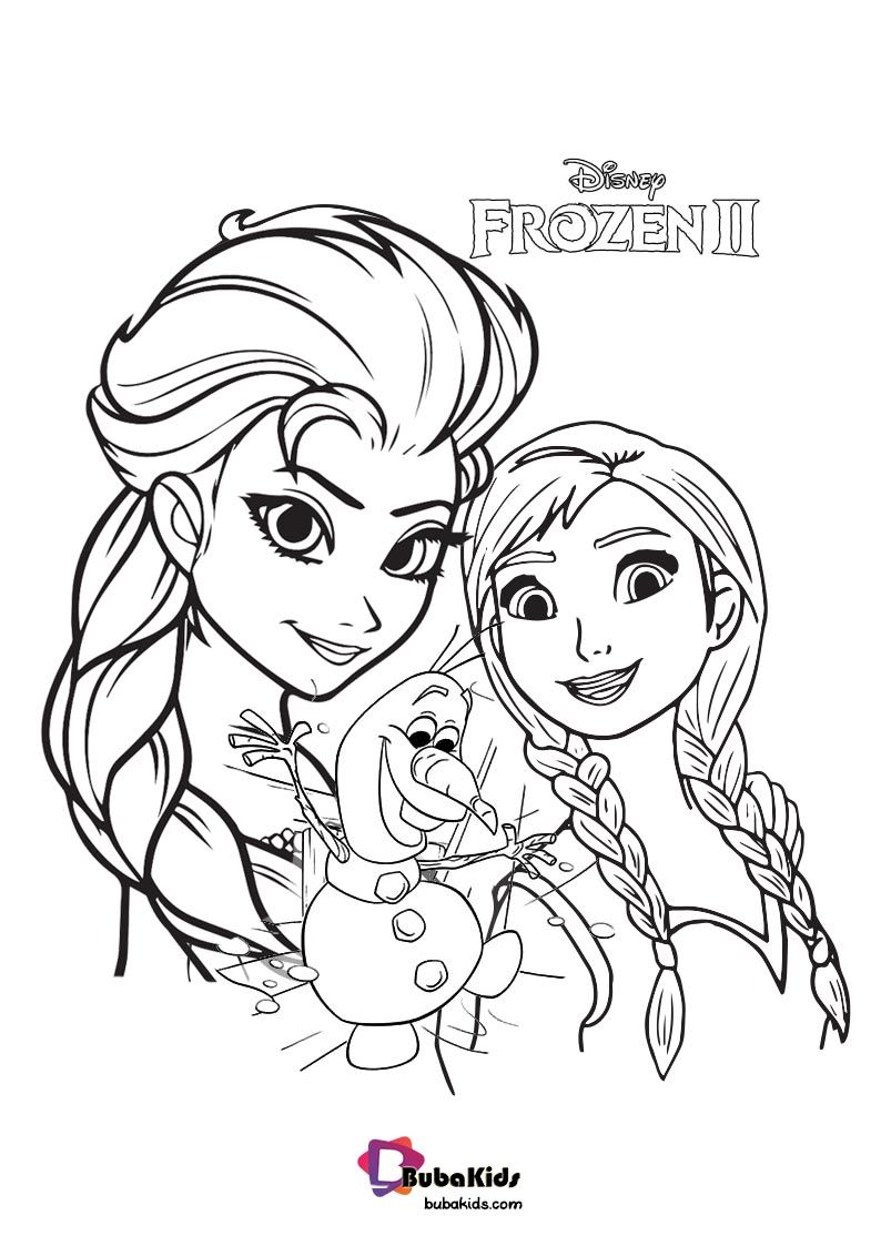 140+ Anna and Elsa Coloring Pages: Frozen Coloring Magic 57