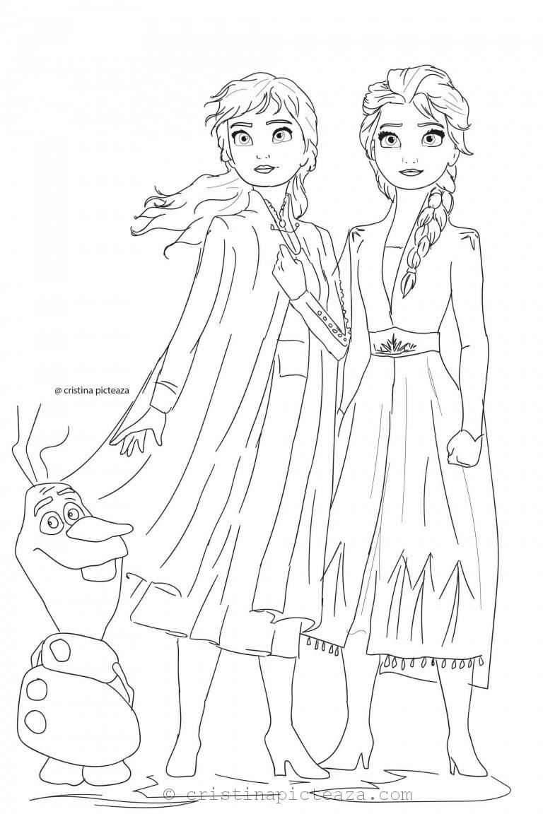 140+ Anna and Elsa Coloring Pages: Frozen Coloring Magic 58