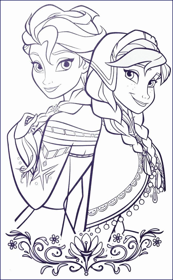 140+ Anna and Elsa Coloring Pages: Frozen Coloring Magic 60