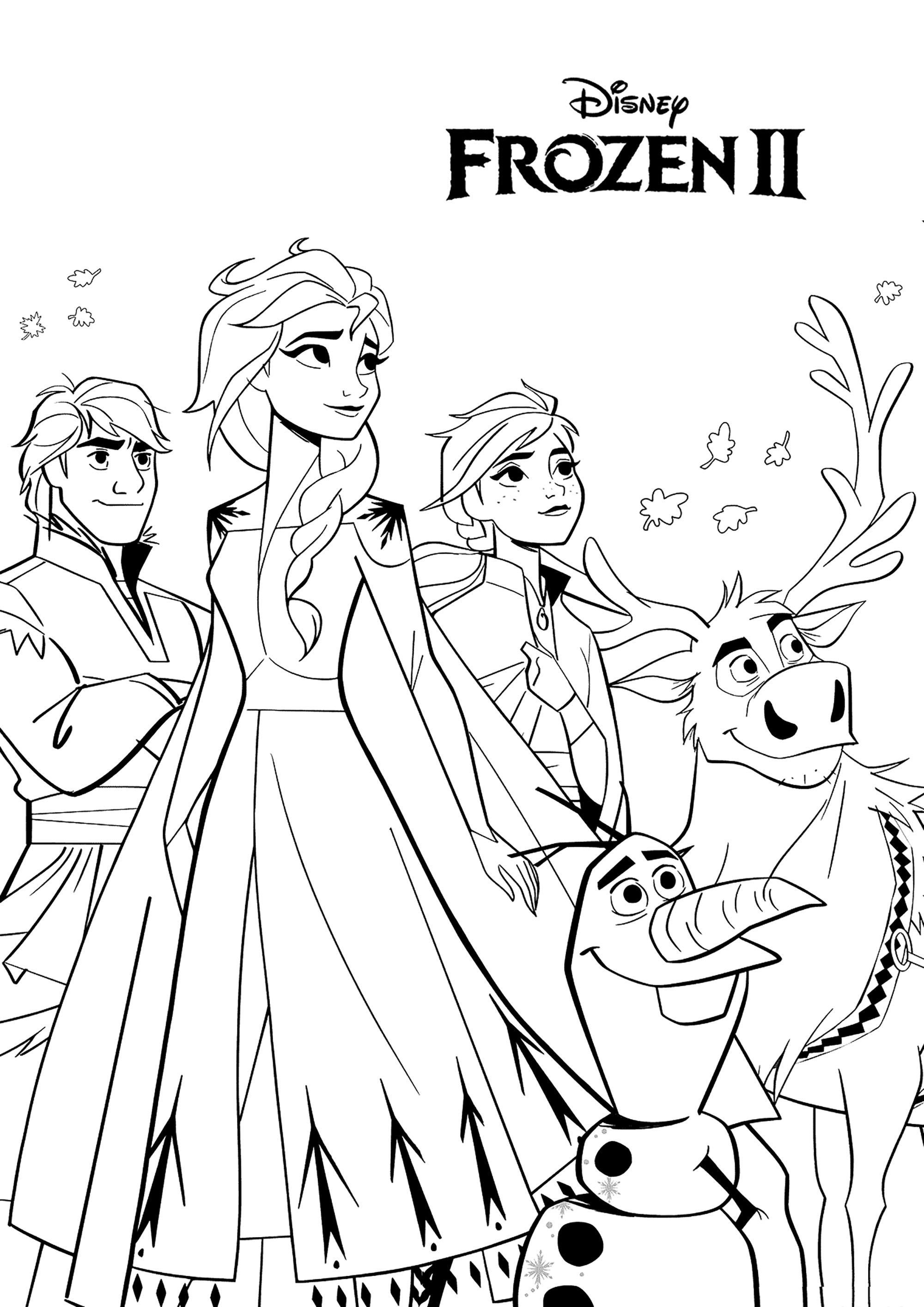 140+ Anna and Elsa Coloring Pages: Frozen Coloring Magic 8