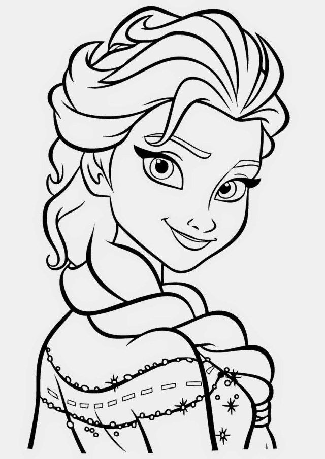 140+ Anna and Elsa Coloring Pages: Frozen Coloring Magic 97