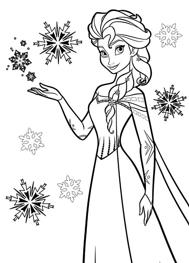 140+ Anna and Elsa Coloring Pages: Frozen Coloring Magic 99