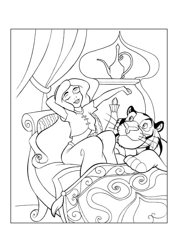 170+ Jasmine Coloring Pages 102