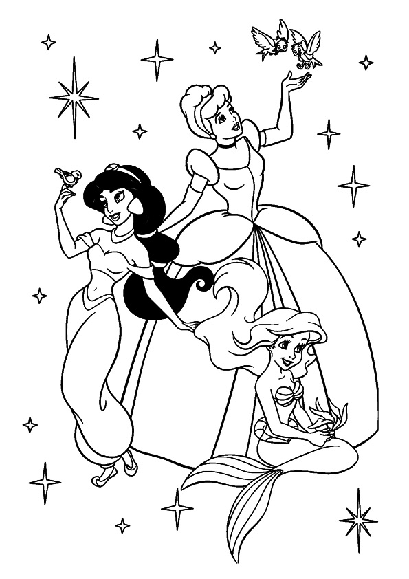 170+ Jasmine Coloring Pages 104