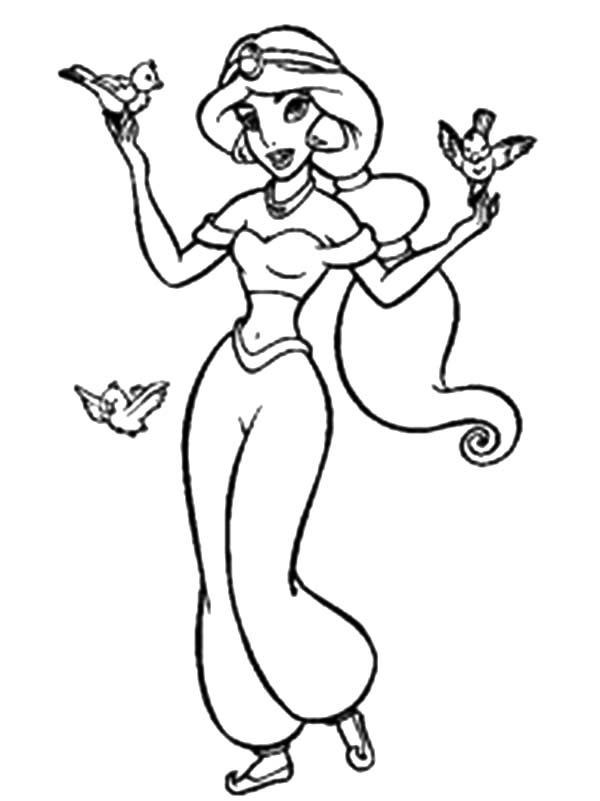 170+ Jasmine Coloring Pages 109