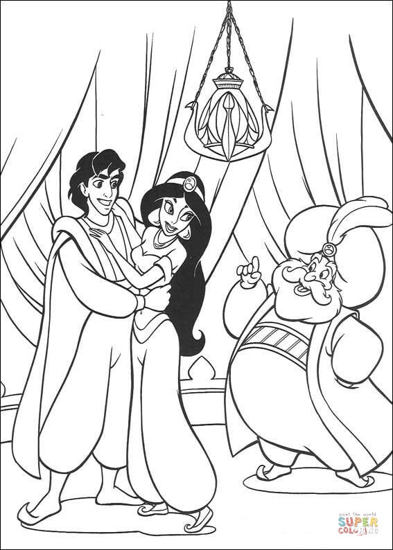 170+ Jasmine Coloring Pages 117