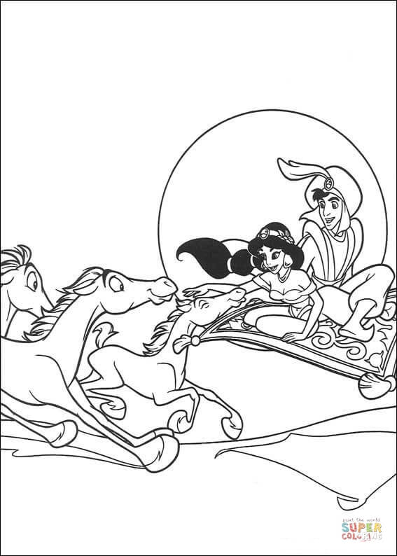 170+ Jasmine Coloring Pages 120