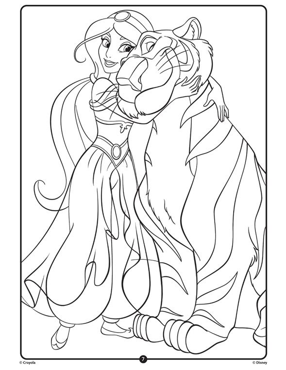 170+ Jasmine Coloring Pages 121