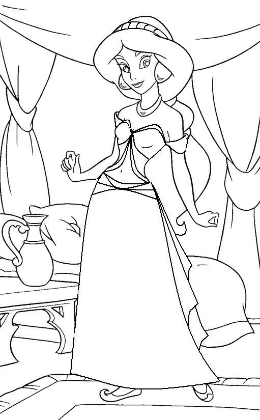 170+ Jasmine Coloring Pages 125