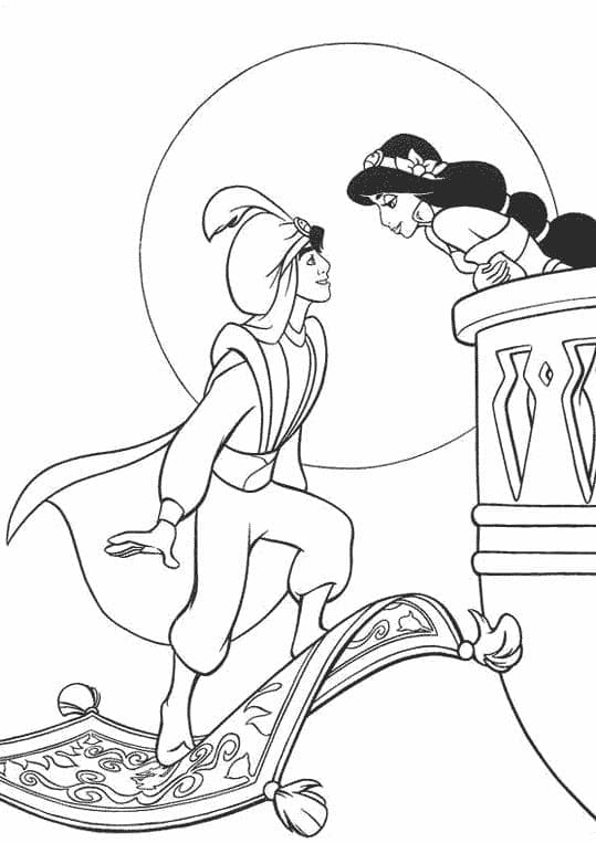 170+ Jasmine Coloring Pages 127