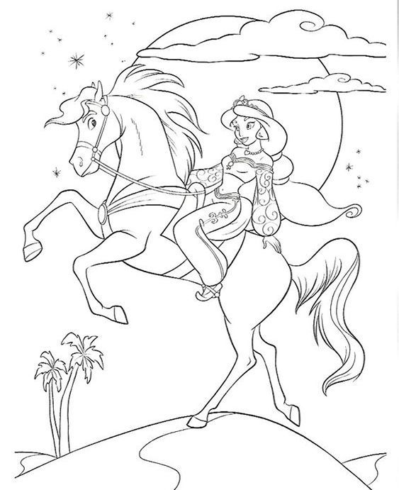 170+ Jasmine Coloring Pages 128