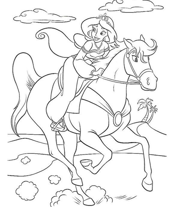 170+ Jasmine Coloring Pages 129