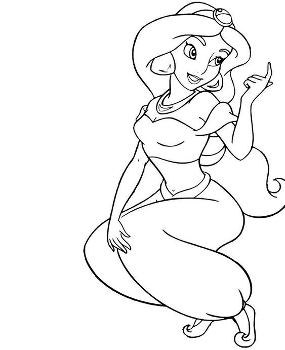 170+ Jasmine Coloring Pages 131