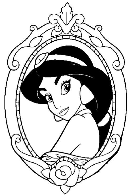 170+ Jasmine Coloring Pages 134