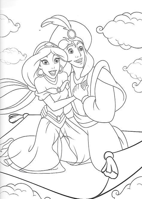 170+ Jasmine Coloring Pages 136