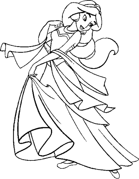 170+ Jasmine Coloring Pages 139