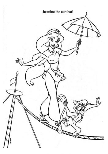 170+ Jasmine Coloring Pages 146