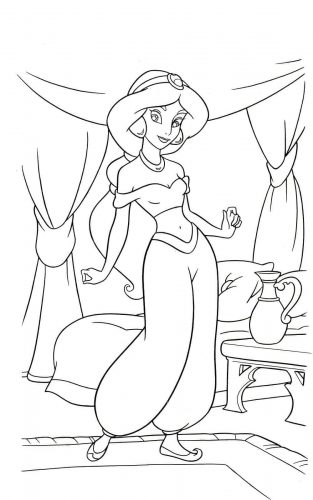 170+ Jasmine Coloring Pages 152